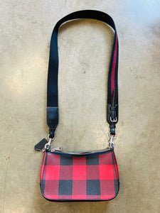 Coach Buffalo Plaid Jes Crossbody Purse