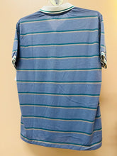 Load image into Gallery viewer, (L) Christian Dior Blue Striped Polo Men&#39;s