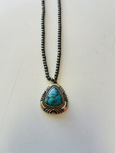 Turquoise Navajo Pearl Necklace