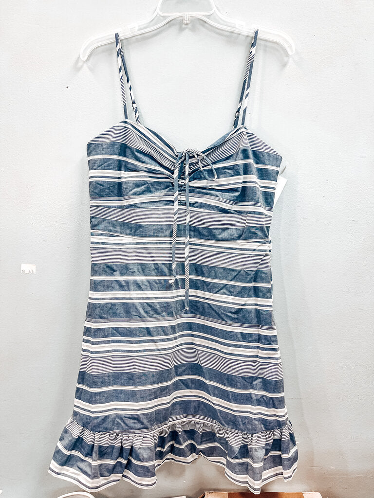 Copper Key Blue Striped Dress Womens