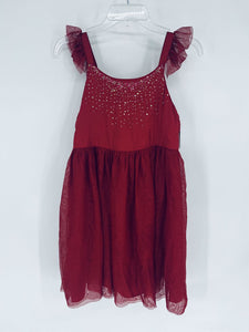 (14/16) Cat & Jack Red Tulle Dress Girls