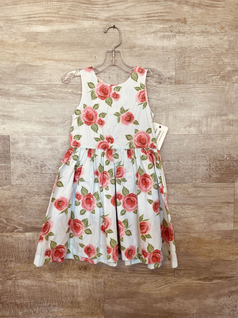 (2-3) Mini Boden Gray Floral Dress Girl's