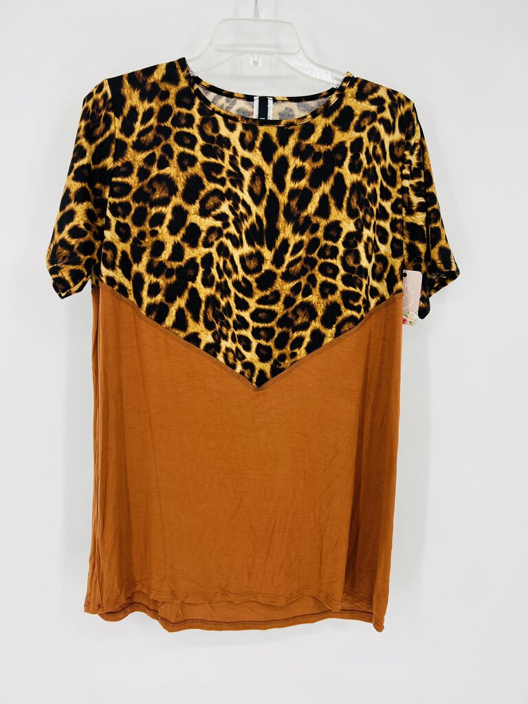 (M) Lovely Souls Leopard Rust Shirt Womens