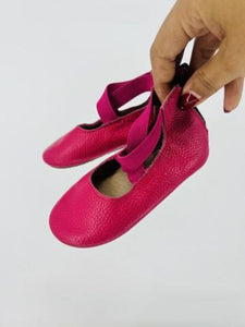 (18/24 mo) Monkey Feet Pink Shimmer Shoe Girl's