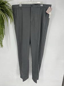 (40/32) Gray Flat Front dress Pant Men's